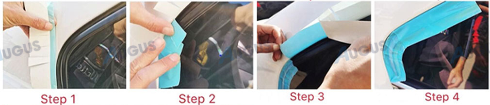 Pvc split fine line tape blue trim painting masking tape for car automobile 06349