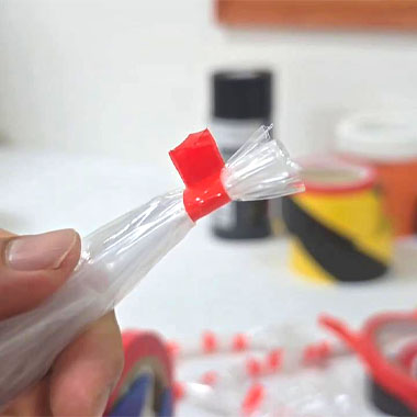 Colorful PVC Film Tape Poly Bag Sealing Splicing Tape for Bag Neck Sealing an