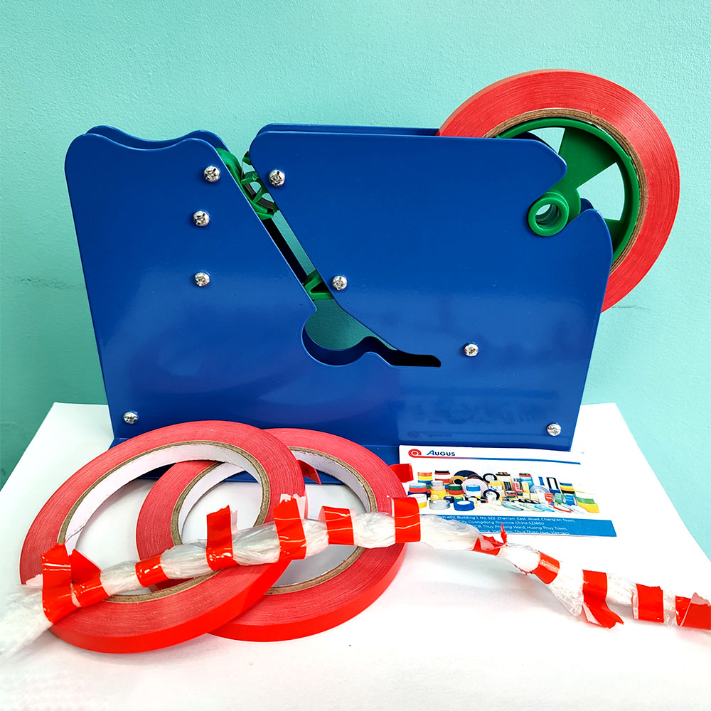 Customized Size Colorful PVC Neck Sealer Tape Poly Bag Sealing Splicing Tape for Bag Neck Sealing and Bundling